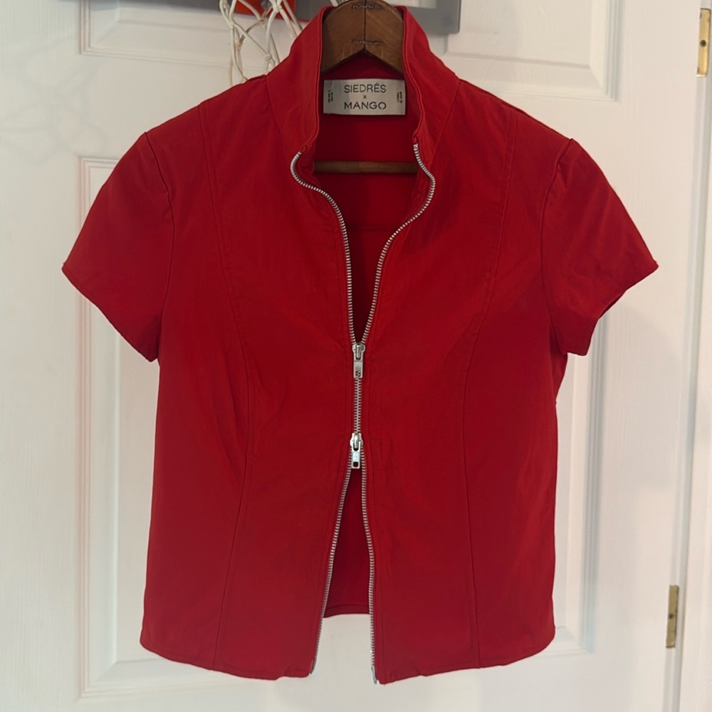 Siedres x Mango double zip top